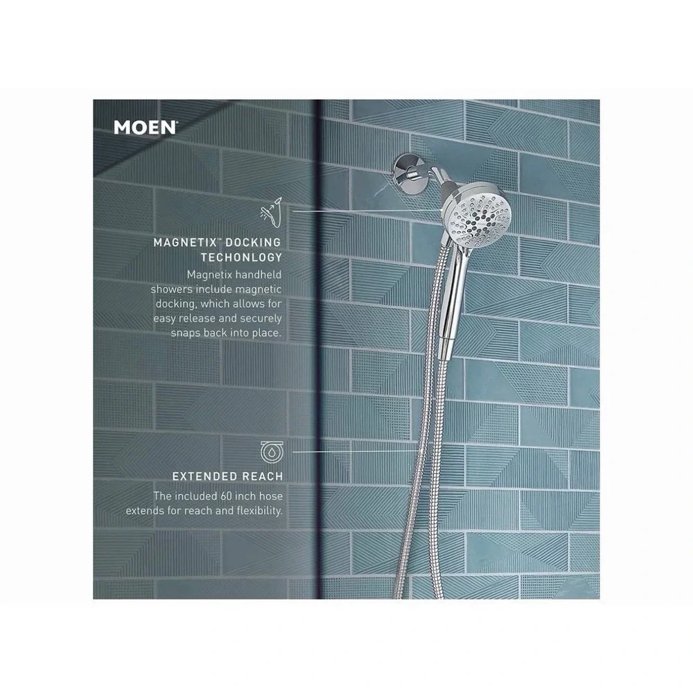 Moen Engage Magnetix Shower Head with Handheld Sprayer Chrome Finish